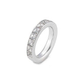Breiter Halbmemoire Carree Labordiamantring – Eleganter Ring mit Labordiamanten - 41062870
